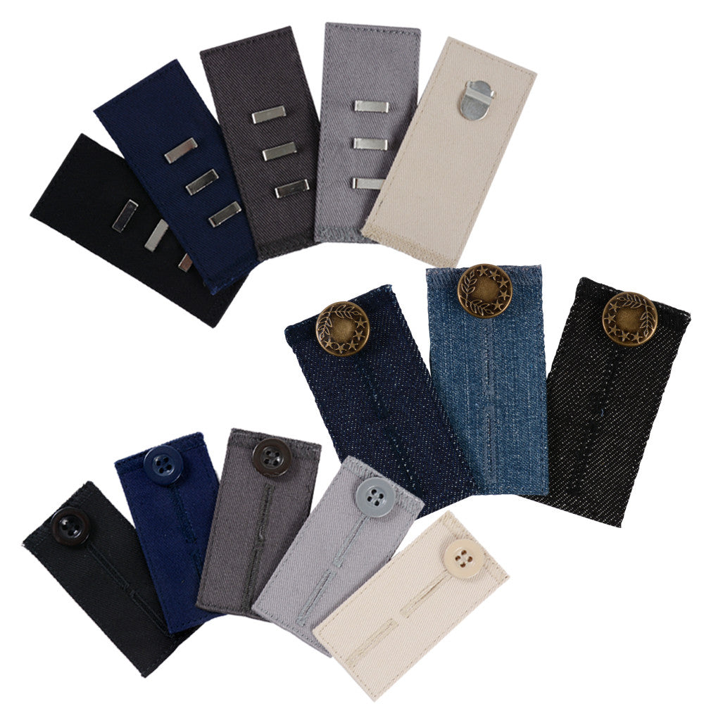  Fabric Pants Extenders (Dress Pants Hooks) - Hook & Bar (Clasp)  Waist Extenders for Slacks, Trousers, Khakis and Pants by Comfy Clothiers :  Industrial & Scientific